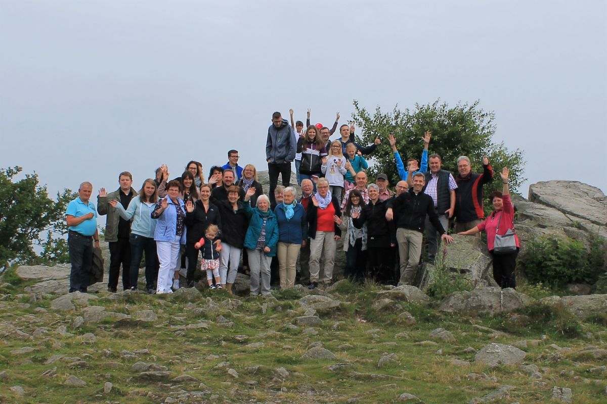 Gruppenfoto auf dem Feldberg Foto