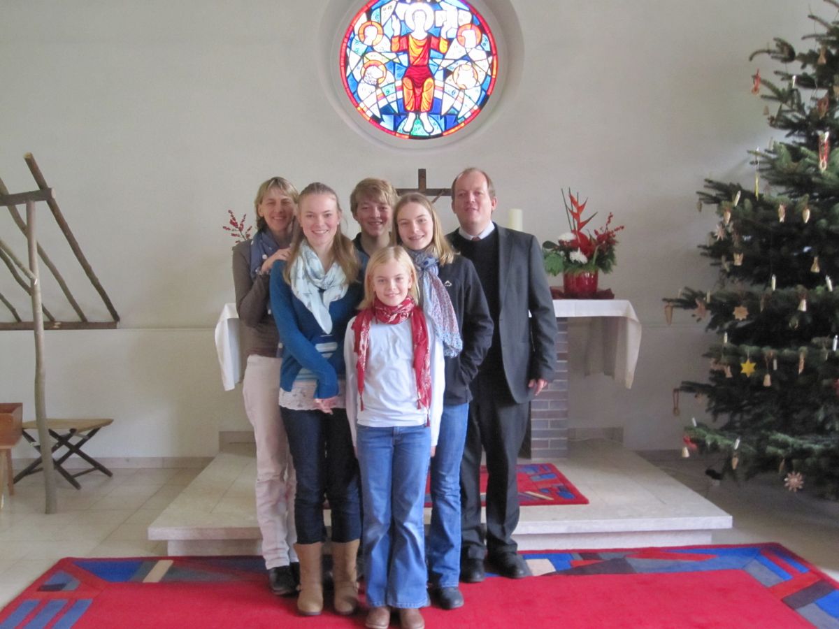 Missionar Christoph Weber und Familie Foto