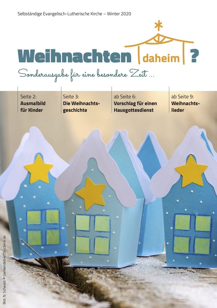 Weihnachtsheft Foto