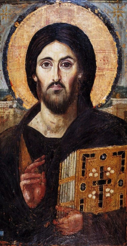 Christus Ikone, Katharinenkloster, 6. Jh. Bild