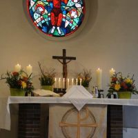 Altar am Ostermorgen